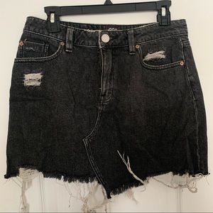 BDG Black Denim Skirt